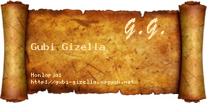 Gubi Gizella névjegykártya